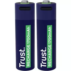 Acumulator Trust TR25584 USB-C Rechargeable Battery AA 1700 mAh, 2 Pack