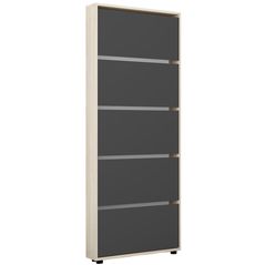 Полка для обуви Mobildor-Lux Leo Slim 50x16x203H cm Sonoma/Anthracite