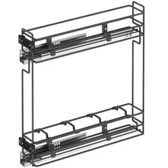 Feronerie pentru mobilă Starax S-2422-A Suport sticle 150 mm antracit pz b/v L