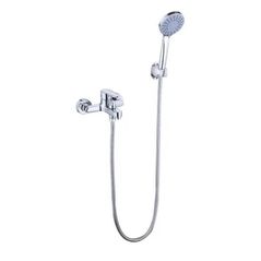 Смеситель для ванны Hydro S Set baterie cadă cu pară și furtun, Aquafix 602, crom (0400371)