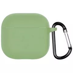 Чехол для наушников Helmet Airpods 4, silicone, Pine Green