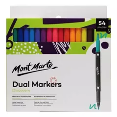 Set de creație Mont Marte MMPM0019 Set de carioci pe ambele parti 54buc