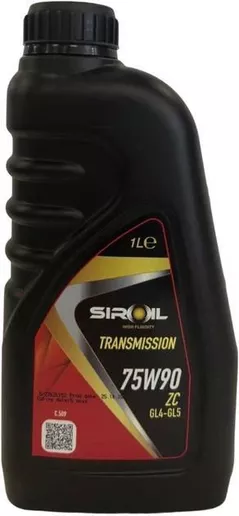 Масло Siroil 75W90 GL4/5 1l TRANSMISSION ZC (SIR50901)