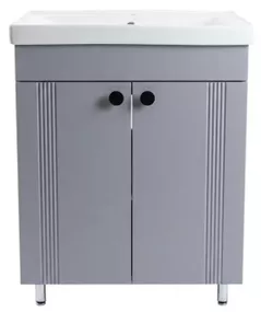 Dulap pentru lavoar Mashtab 12181 Palma (Sava) cu 2 uși 650x470x850 Gri mat