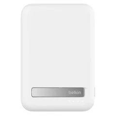Acumulator extern USB (Powerbank) Belkin BPD007BTWH 8k Qi2 MagSafe Compatible Powerbank with Kickstand, White