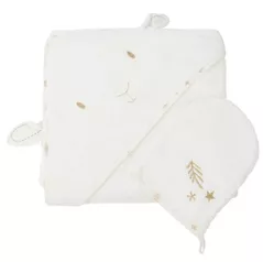 Аксессуар для купания Premaman PBRF01-ECR-UNQ Prosop de baie cu gluga si manusa Magic Winter