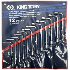 Cheie fixă King Tony 1842MR ключи торцевые L-образных 8-19мм, 12 пр.
