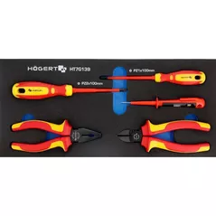 Set de unelte de mână Hoegert HT7G139 диэлектрические отвертки и клещи 1000V, индикатор напряжения 5 шт.