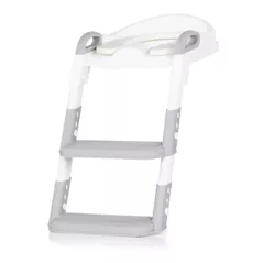 Oală Chipolino STPKI0261GY Kiddy grey, сиденье д/унитаза с лесенкой