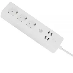 Filtru electric Tellur TLL331031, 3 porturi, 4*USB 4A, 2200W, 10A, 1.8m
