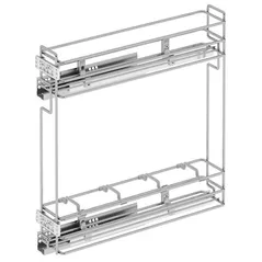 Фурнитура для мебели Starax S-2422-C бутылочница 150мм хром пз ч/в L