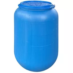 Bidon Uniplast 37041 Bidon plastic cu capac, inchidere cu clemă 210L (albastru) H=1.00 m/W=0.55m LITOLAN
