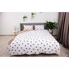 Textile de casă Relaxe Home 019321 Lenjerie de pat Soft Dreams (200x220 Euro) Triang Cappuccino