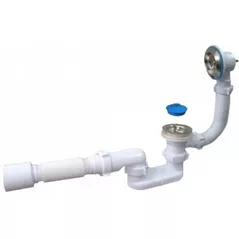 Сифон для ванны Aniplast E056EU ANI reglabil Ø1 1/2" cu teava flexibila 40x50mm