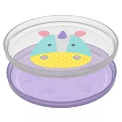 Посуда для кормления Skip Hop 252240 Set 2 farfurii anti-alunecare Zoo Unicorn