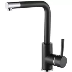 Смеситель кухонный Helika-AquaSanita 5553-601 FORTE Black metallic