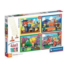 Puzzle Clementoni Puzzle 4în 1 Noli Busy at Work (21741)