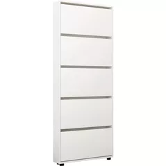 Полка для обуви Mobildor-Lux Leo Slim 90x16x203H cm White