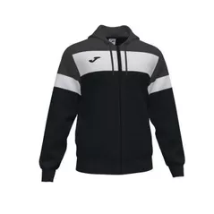 Îmbrăcăminte sport Joma Crew V Hoodie Jacket Black-Ahtracite (S) 101537.110