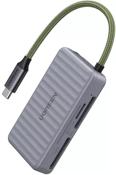 Кардридер Ugreen 55886 CM868 3-Slot SD / microSD Card Reader Case 5Gbps USB-C