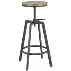Scaun de bar Halmar H64 metal Negru