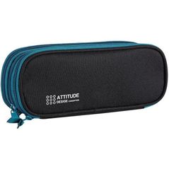 Penar școlar Deli DLBC214-BK Attitude, 23x5.5x9 см, черный