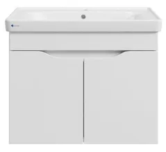 Dulap pentru lavoar Mashtab 11829 Print cu 2 usi, suspendat 55cm Alb
