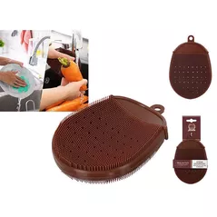 Accesoriu pentru bucătărie Promstore 46466 Burete-manusa pt vesela/legume Marmiton 15x10cm, silicon