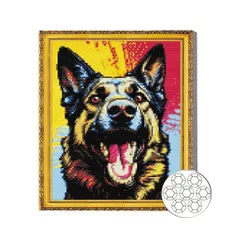 Картина по номерам Art Gallery GB86821 Mozaic cu diamante 30x40cm Ciobanescul fericit