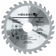 Disc de tăiere Hoegert HT6D773 Panza ferastrau circular 160x18Tx30
