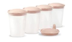 Контейнер для хранения пищи BabyOno 1028/01 Container pentru depozitarea de lapte (4 buc.) bej