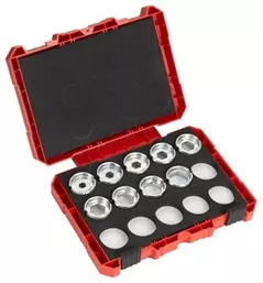 Set de tubulare, bite, duze Milwaukee 4932471998 DIN22 Al Die Kit