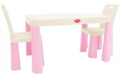 Set de mobilier pentru copii Richi (04680/12) Masa in set cu scaune roz/alb