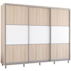 Dulap Mobildor-Lux Aron uși glisante din PAL orizontal (270x60x200H cm) Sonoma