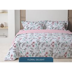 Lenjerie de pat Relaxe Home Lenjerie de pat Soft Dreams (EURO) (200x220) (Floral Delight)