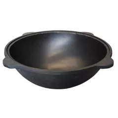 Казан Rishtan Ceramic Uzbec WOK 10L cu capac, fonta