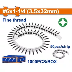 Набор ручных инструментов Wadfow WXS2513C Set suruburi 3.5x32mm pe banda pentru metal (1000buc)