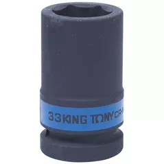 Set de tubulare, bite, duze King Tony 843533M Cap tubular de impact adânc 1" 33mm