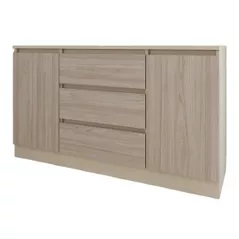 Comodă Smartex (16203) Т4 120cm Ivory+Stejar Deschis