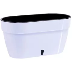 Ghiveci pentru flori Santino Jardiniera Asti 300 (5.2L, Alb/Negru)