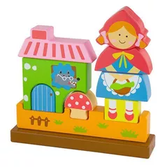 Joc de logică Viga 50075 Magnetic 3D Puzzle Red Riding Hood
