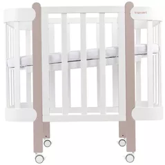 Pătuț Ingvart 45984520008 Nika, Alb/Cappucino 60x120cm