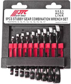 Cheie fixă JTC JTC-5051 ключи комбинированные с трещоткой 8-17 мм. укороченных 9 предм.