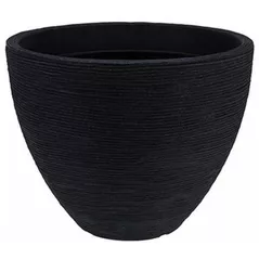 Decor pentru grădină ProGarden 50641 Вазон для цветов пластик Конус D40cm, H31cm, черный