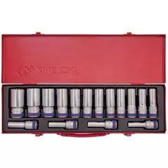 Set de tubulare, bite, duze King Tony 4216MR набор торцевых головок глубоких 12 гран. 10-32мм 1/2", 16 пр.