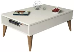 Журнальный столик Trendy The best, кремовый 90x34x60 см