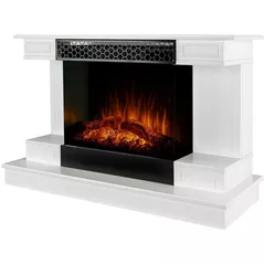 Камин электрический ArtFlame Azona & Flamora, 710x1120x430mm, Alb