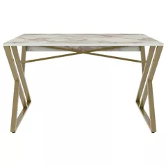 Masă de birou Trendy Gyza, AlbAur, 120x75x60cm