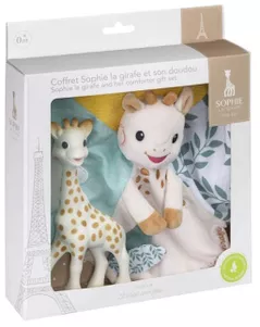 Мягкая игрушка Sophie la Girafe 850806 Set Girafa Sophie + jucarie doudou Sophie