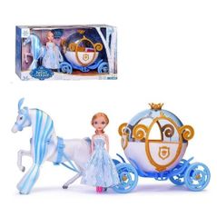 Кукла Essa 118A-O Set Prințesa cu cal și careta